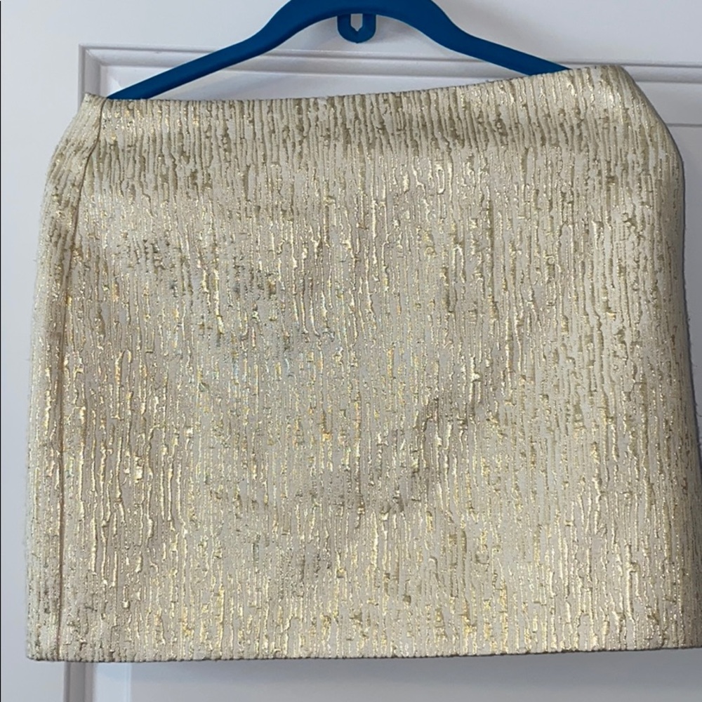 Gorgeous gold mini skirt